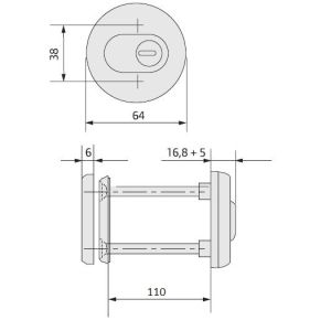 CISA DEFENDER 06460 DIMENSIONS