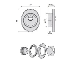 cisa 06490-10 dimensions