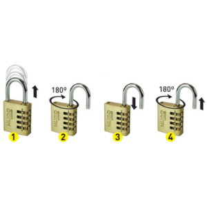 hugo dr padlock change combination