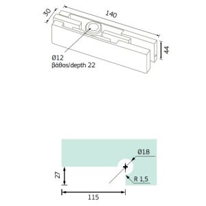 101.01 upper hinge dimensions