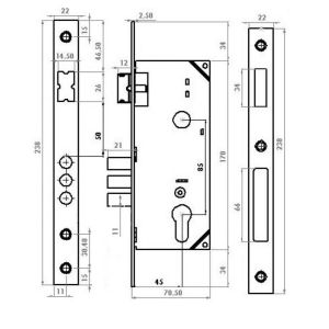 gevy 120-050 mortice cylinder lock dimensions (2)