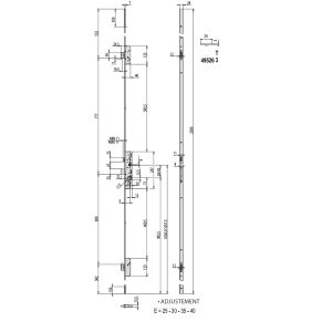 cisa 49526 multlipoint lock dimensions