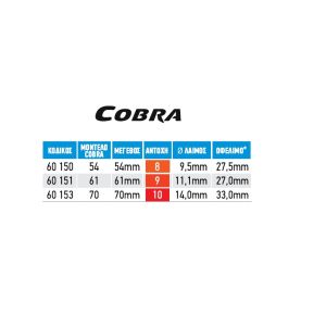 hugo cobra 70 dimensions