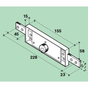 filli facchinetti f100100 shutter lock dimensions