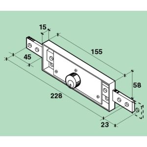 filli facchinetti f100100 shutter lock dimensions