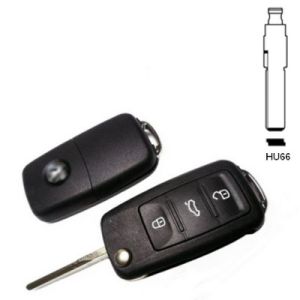 skoda flip car key shell sko-007