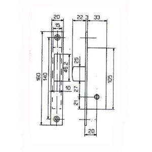 yale lock 9a63100 dimensions