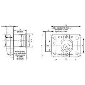 burg wachter mz 23 lock dimensions