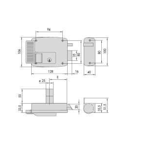 cisa 11731 elecrtic rim lock dimensions