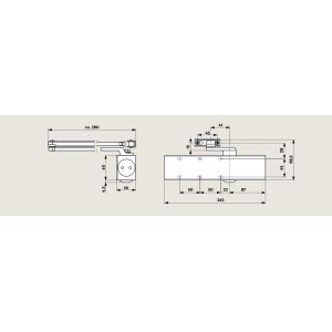 dorma ts83 door closer dimensions