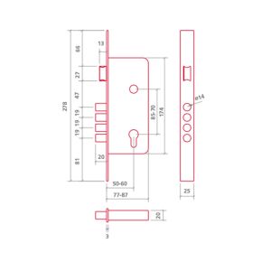 ezcurra 700b lock dimensions