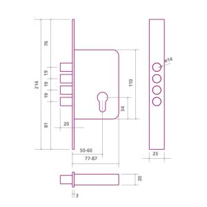 ezcurra 701b lock dimensions