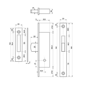 fiam lock 30314-20 dimensions