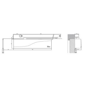 iseo is115 door closer sliding arm dimensions