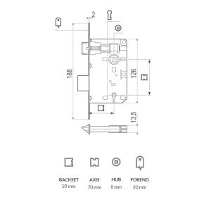 agb lock piccola dimensions