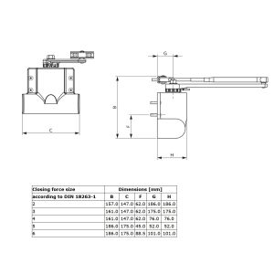 bks ots80 door closer_dimensions