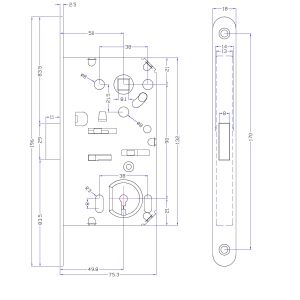 bonaiti b-forty magnetic lock key dimensions