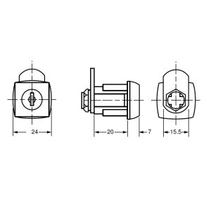 euro locks 340601 cabinet camlock dimensions