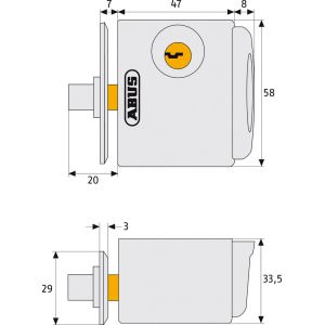 abus fts 3002 dimensions