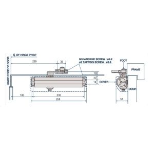 ryobi 2550 standard dimensions