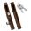 domus kliklok 7710X lock aluminium door brown