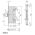 cisa 43020-65 fire door lock dimensions