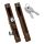 domus kliklok 7710X lock aluminium door brown