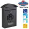 technomax letterbox genziana black