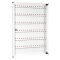 viometal 1596 key cabinet white